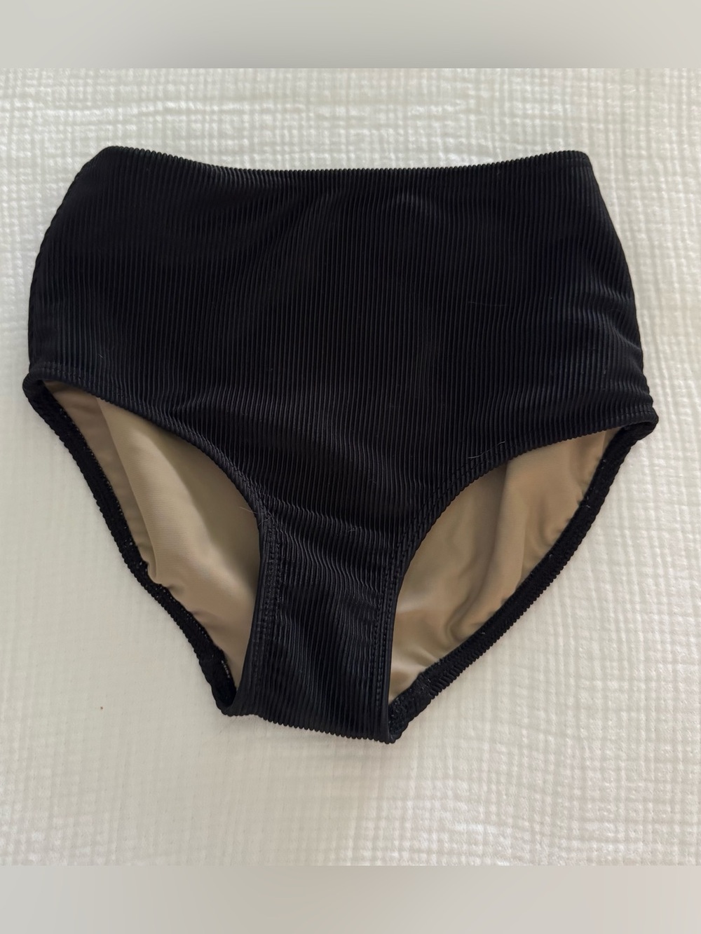 Five Dancewear Ribbed Black High-Waisted Briefs